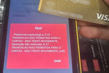 Imagem ilustrativa da imagem Cartão falha e banco é condenado em 5 mil