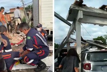 Imagem ilustrativa da imagem Casa desaba após explosão em Vila Velha