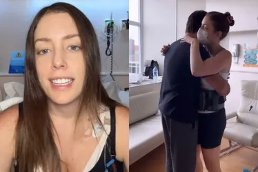 Imagem ilustrativa da imagem Com leucemia, filha de Roberto Justus posta vídeo dançando com o marido em hospital