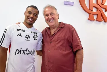 Imagem ilustrativa da imagem De La Cruz se diz inspirado por encontro com Zico no Flamengo: 'Me dá muita gana'