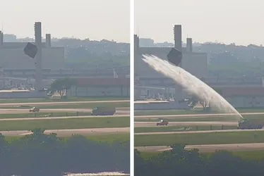 Imagem ilustrativa da imagem Equipes de emergência destroem balão em espaço aéreo do aeroporto do Galeão