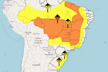 Imagem ilustrativa da imagem Inmet emite alerta de tempestades para 12 Estados e DF