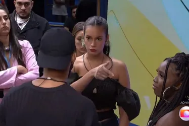 Imagem ilustrativa da imagem Juninho discute com Alane e Leidy no 'BBB 24', após formação de Paredão