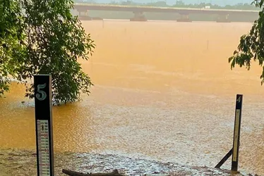 Imagem ilustrativa da imagem Linhares registra mais de 100 milímetros de chuva e nível do Rio Doce sobe
