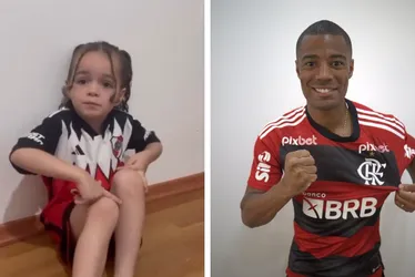 Imagem ilustrativa da imagem "Mini torcedora" do River viraliza com despedida para De La Cruz, reforço do Fla