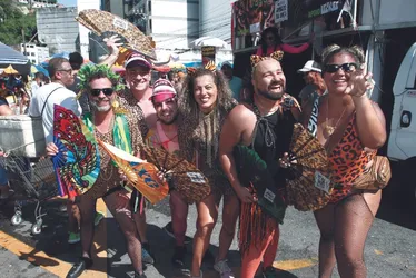 Imagem ilustrativa da imagem Onças à solta na avenida! Bloco Amigos da Onça anima o Centro de Vitória