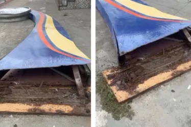 Imagem ilustrativa da imagem Placa de shopping cai e assusta moradores em Jacaraípe