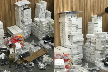 Imagem ilustrativa da imagem Polícia Federal apreende R$ 3 milhões em produtos Apple no aeroporto de Belém