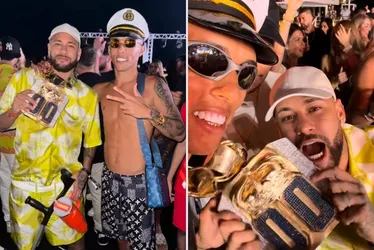 Imagem ilustrativa da imagem Quem é o influencer que deu colar de luxo a Neymar e já foi alvo da PF?