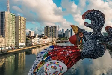 Imagem ilustrativa da imagem Revelação: ancestralidade e futuro se unem na apoteose do Galo Gigante da Paz