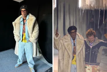 Imagem ilustrativa da imagem Ronaldinho Gaúcho surpreende e faz 'bico' de modelo na Semana de Moda de Paris