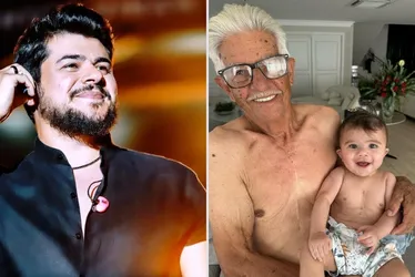 Imagem ilustrativa da imagem Sertanejo Cristiano mostra filho recém-operado com avô e semelhança emociona