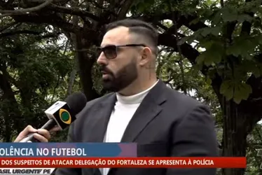 Imagem ilustrativa da imagem Torcedor confessa ter jogado pedra em ônibus do Fortaleza após jogo contra o Sport