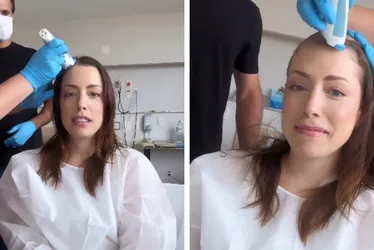 Imagem ilustrativa da imagem VÍDEO | Em tratamento contra o câncer, Fabiana Justus se emociona ao raspar cabelo