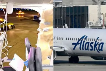 Imagem ilustrativa da imagem Vídeo | Avião faz pouso de emergência após porta se abrir durante voo