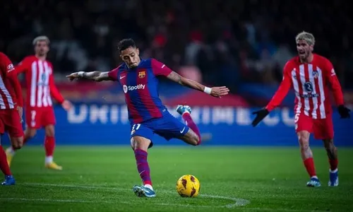 
          Imagem ilustrativa da imagem Barcelona confirma lesão e Raphinha será desfalque em clássico da Supercopa
          