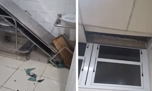 
          Imagem ilustrativa da imagem Criminoso que estava em hospital faz buraco no teto e consegue fugir no ES
          