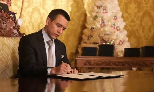 
          Imagem ilustrativa da imagem Equador vai deportar detentos estrangeiros, diz presidente
          