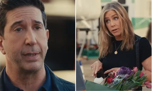 
          Imagem ilustrativa da imagem Jennifer Aniston e David Schwimmer, de "Friends", estrelam comercial
          