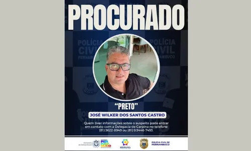 
          Imagem ilustrativa da imagem José Wilker dos Santos Castro procurado por homicídio em Carpina
          