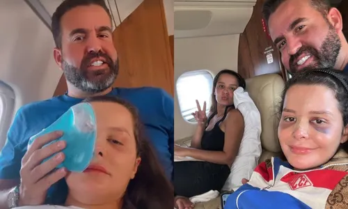 
          Imagem ilustrativa da imagem Maraisa mostra hematomas no rosto após acidente em piscina de resort
          