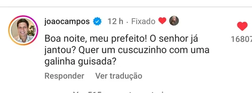 
          Imagem ilustrativa da imagem Prefeito do Recife já "desnevou", mas aumentou em 1 milhão número de seguidores
          