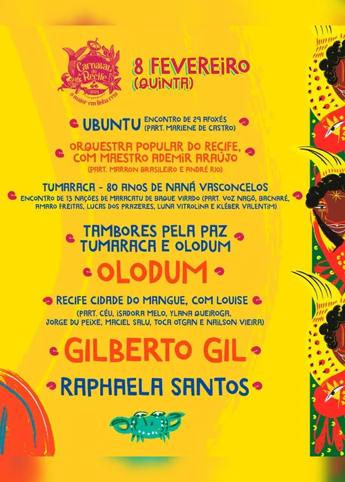 
          Imagem ilustrativa da imagem CARNAVAL RECIFE 2024: Confira a programação oficial
          