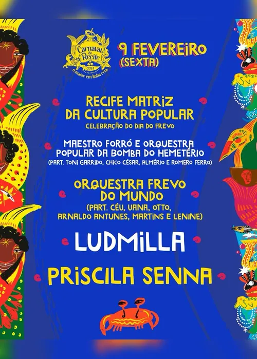 
          Imagem ilustrativa da imagem CARNAVAL RECIFE 2024: Confira a programação oficial
          