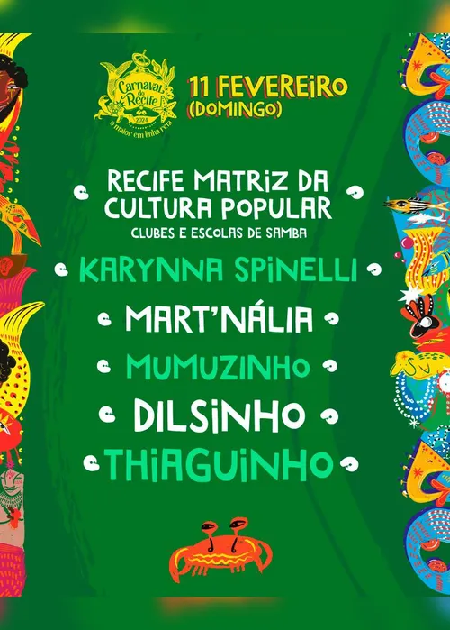 
          Imagem ilustrativa da imagem CARNAVAL RECIFE 2024: Confira a programação oficial
          