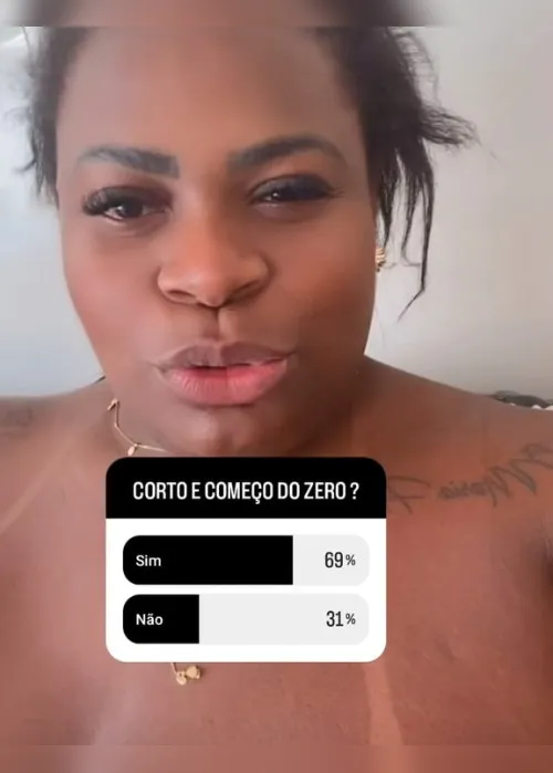 Imagem ilustrativa da imagem Jojo faz enquete no Instagram e revela dúvida sobre raspar cabelo