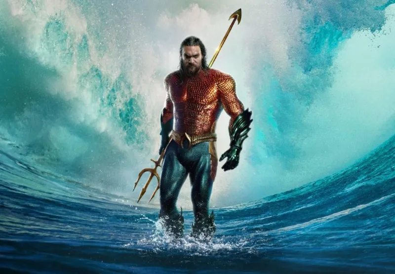 “Aquaman 2” se passa num cenário novo, mais brilhante, colorido e vibrante