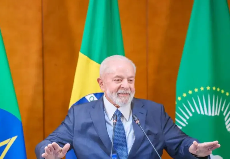 Lula falou com a imprensa em Adis Abeba, capital da Etiópia, antes de embarcar de volta para o Brasil