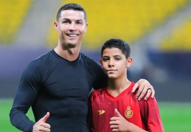 Cristiano Ronaldo e o filho, Cristiano Ronaldo Júnior