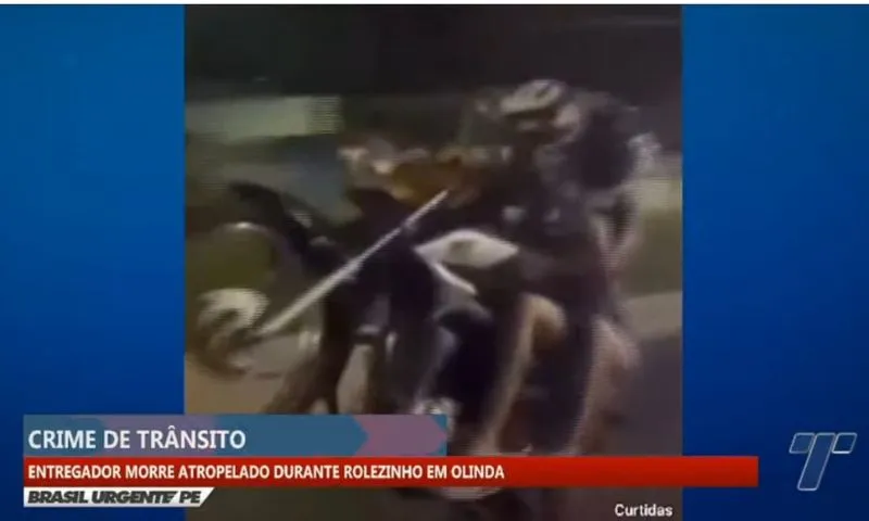 Imagem ilustrativa da imagem Entregador morre ao colidir com motoqueiro que andava na contramão e sem farol