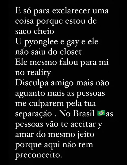 Imagem ilustrativa da imagem Ex-BBB Antonela desabafa sobre relação com Pyong Lee e diz que ele é gay