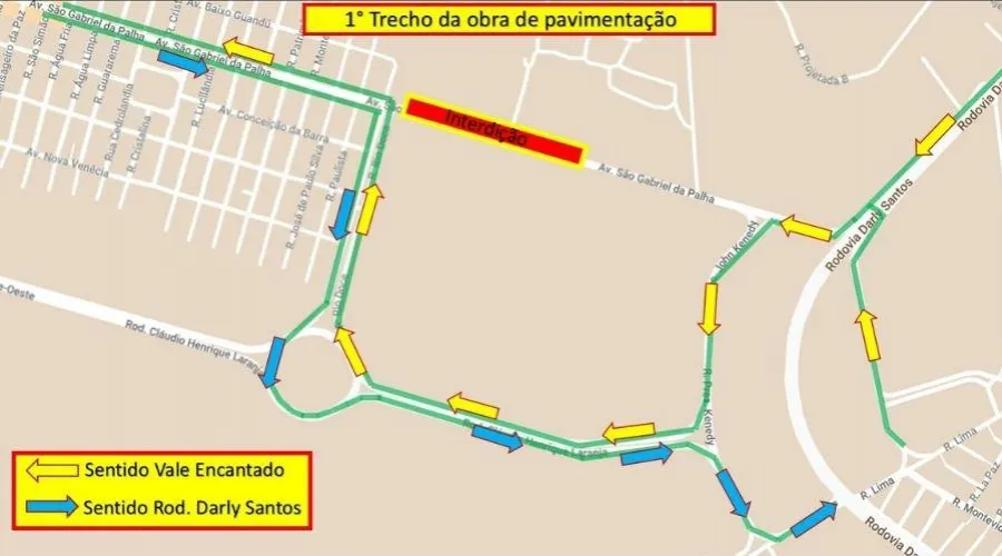 Imagem ilustrativa da imagem Principal via do bairro Vale Encantado, em Vila Velha, é interditada para obras