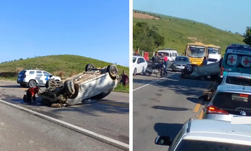 Imagem ilustrativa da imagem Acidente deixa uma pessoa morta e outras quatro feridas em rodovia do ES