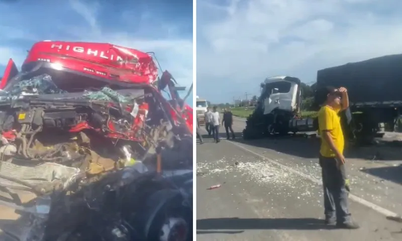 Imagem ilustrativa da imagem Acidente envolvendo carretas deixa feridos na rodovia BR-101