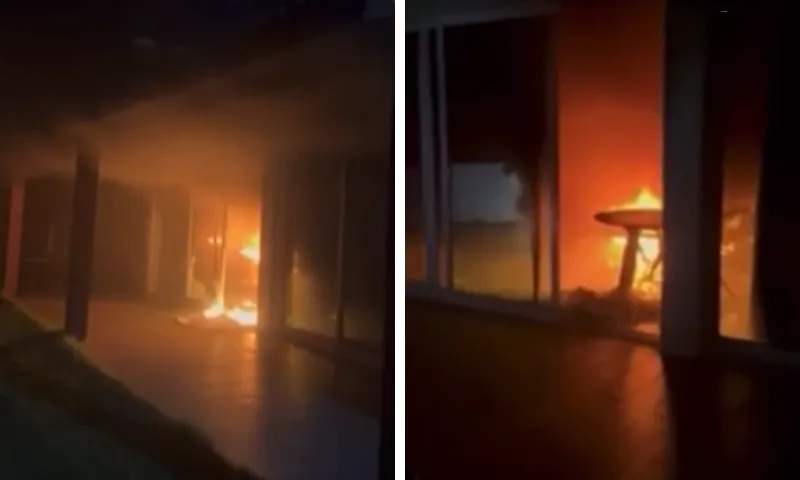 Imagem ilustrativa da imagem Atentado? Duas casas de presidente do União Brasil incendiadas em Pernambuco