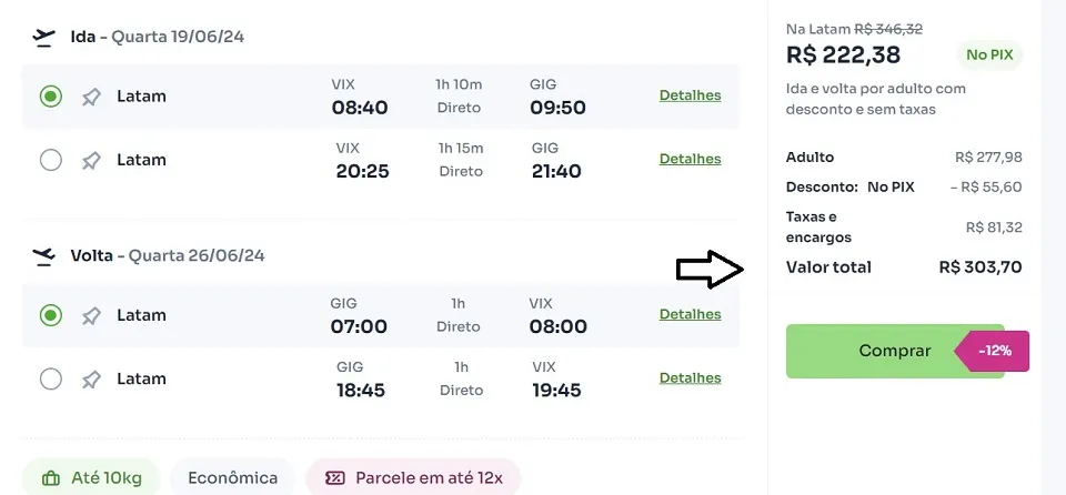Imagem ilustrativa da imagem Companhia reduz preços e lança voos de Vitória por apenas R$ 303 (ida e volta)