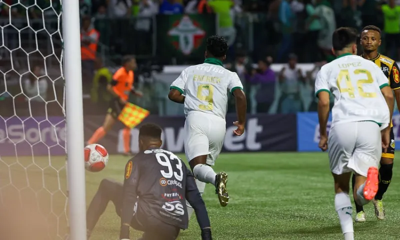 Imagem ilustrativa da imagem Endrick marca, Palmeiras vence e vai enfrentar o Santos na final do Paulistão