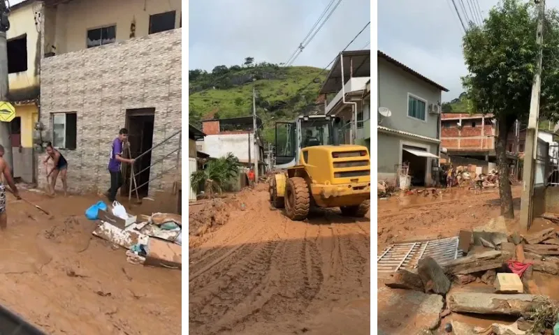 Imagem ilustrativa da imagem VÍDEO | Equipe da TV Tribuna/SBT mostra cenário de destruição em Mimoso do Sul