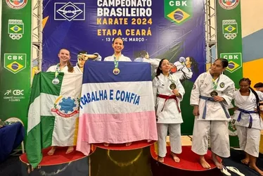 Imagem ilustrativa da imagem Capixabas garantem vaga na final do Brasileiro de Karatê
