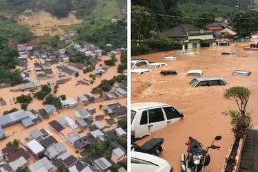 Imagem ilustrativa da imagem ES segue em alerta vermelho para alagamentos e chuva forte. Veja cidades em risco