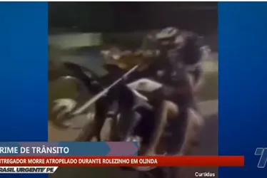 Imagem ilustrativa da imagem Entregador morre ao colidir com motoqueiro que andava na contramão e sem farol
