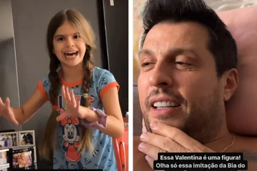 Imagem ilustrativa da imagem Filha do humorista Ceará impressiona pai ao imitar Beatriz do BBB