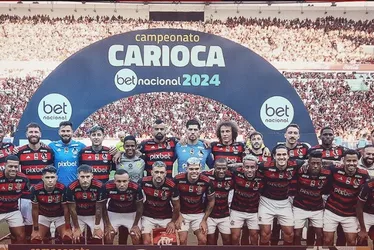 Imagem ilustrativa da imagem Flamengo de Tite é campeão com golaço de Bruno Henrique contra Nova Iguaçu