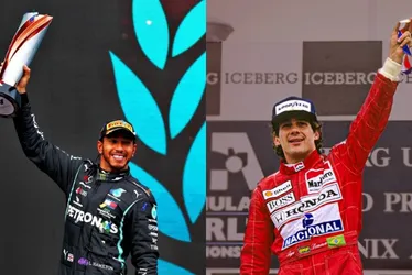 Imagem ilustrativa da imagem Hamilton faz homenagem em aniversário de Ayrton Senna: 'Meu herói'