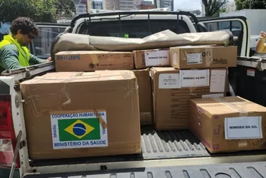 Imagem ilustrativa da imagem Latas de leite e remédios são enviados para vítimas de enchente em Mimoso do Sul