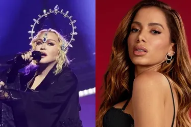 Imagem ilustrativa da imagem Madonna pede para aprovar figurino de Anitta antes do show em Copacabana